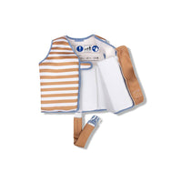 Gilet de Natation Rayé Marron/Blanc 3-6 ans