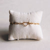 Bracelet avec fermoir à cœur