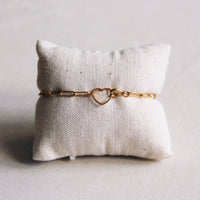 Bracelet avec fermoir à cœur