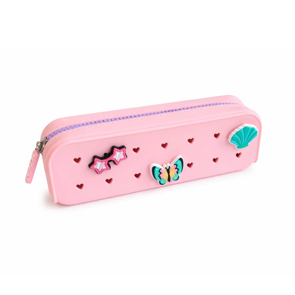 Trousses scolaire Perforée POP & CLIP - créatif - DIY: Rose Fushia