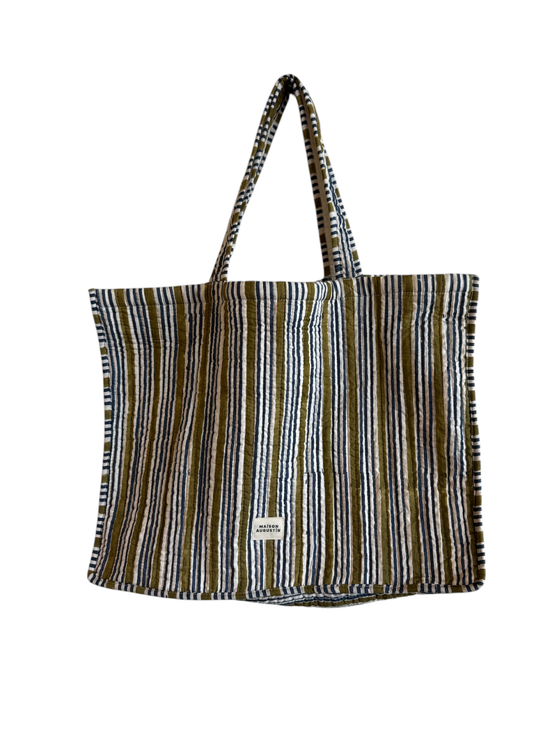 Cabas Stripe Kaki