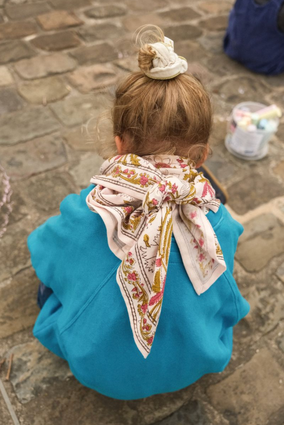 Foulard Delhi Cerisier 100 cm