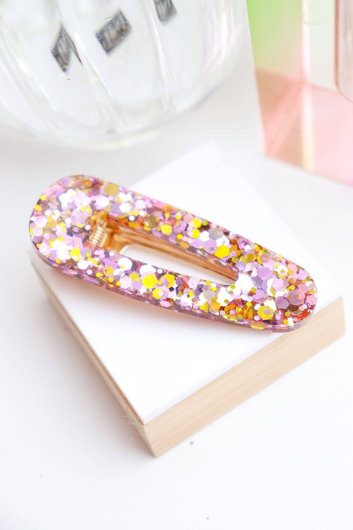Barrette Paillettes Triangle