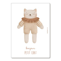 Carte Postale / Card “Doudou Chat blanc"