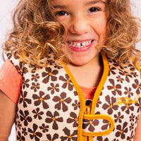 Gilet de natation - Orange - Fleur sauvage: 2/3 Years