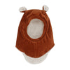 Cagoule velours paprika: T0: 9 - 18 mois