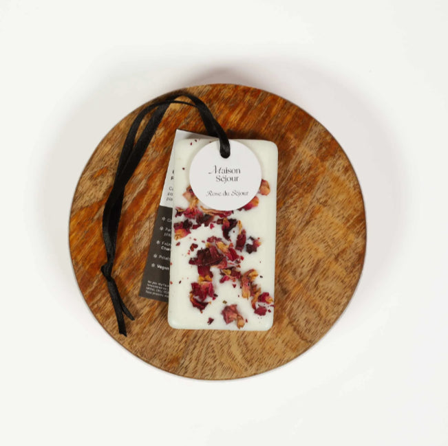 Carte florale parfumée Rose du Séjour