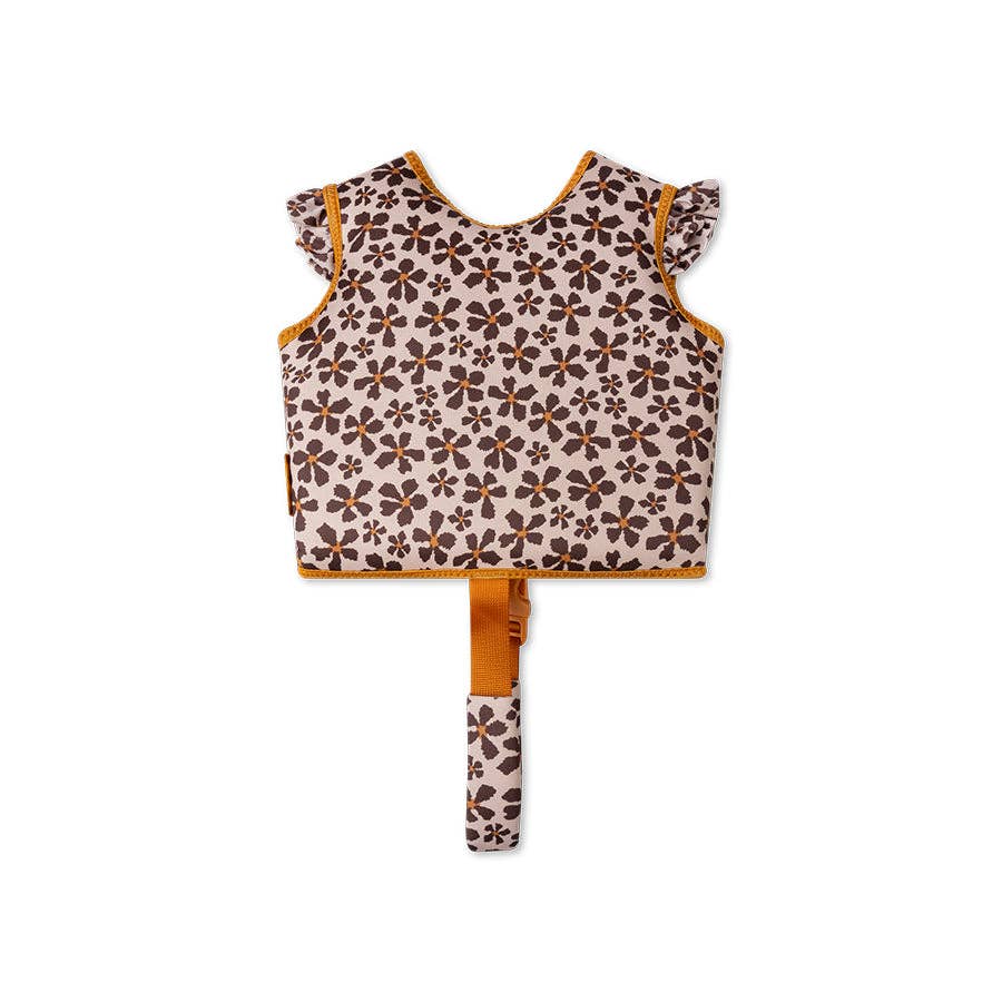 Gilet de natation - Orange - Fleur sauvage: 2/3 Years