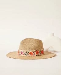 Chapeau Fleurs Orange