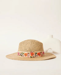 Chapeau Fleurs Orange