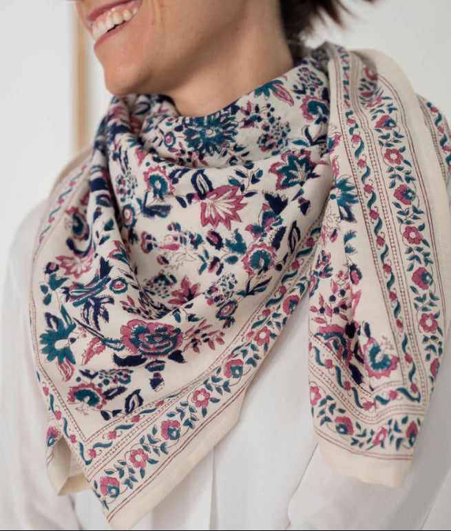 Grand foulard - Goa Myrtille