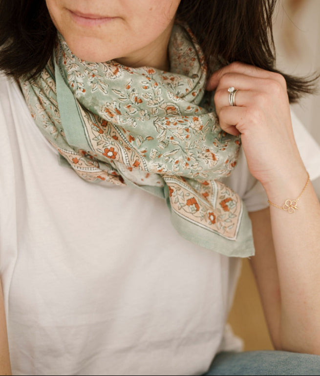 Grand foulard - Sarika Matcha