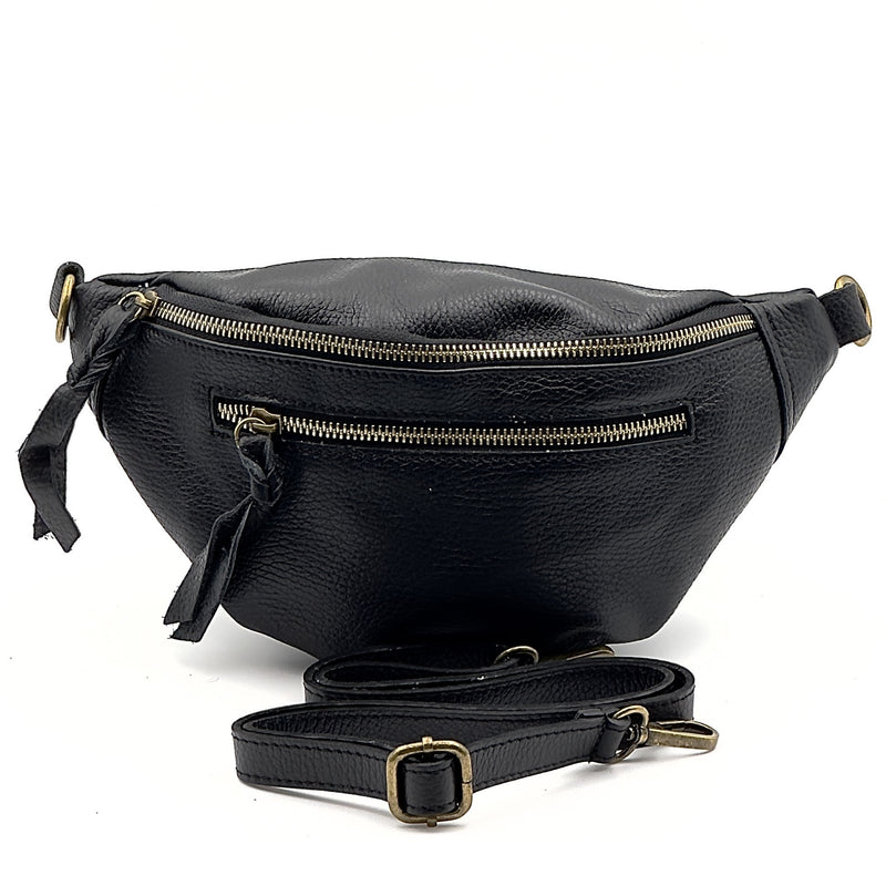 Sac Banane Noir grainé