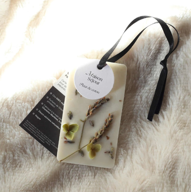 Carte florale parfumée Fleur de Coton
