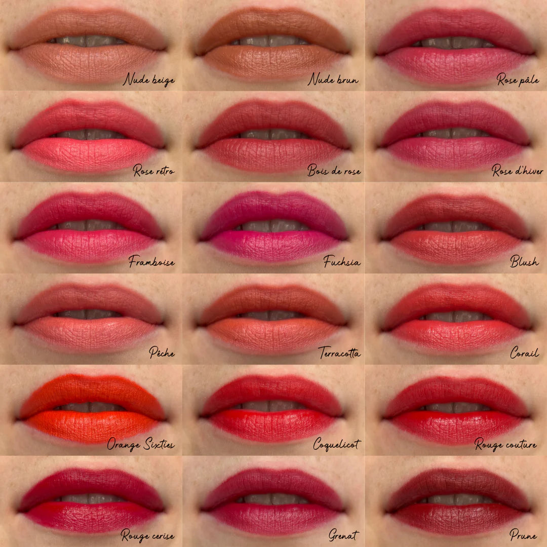 Rouge à lèvres hydratant - 17 teintes