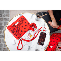 Sangle de téléphone Billie - Bandana Rouge