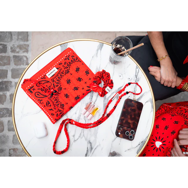 Sangle de téléphone Billie - Bandana Rouge