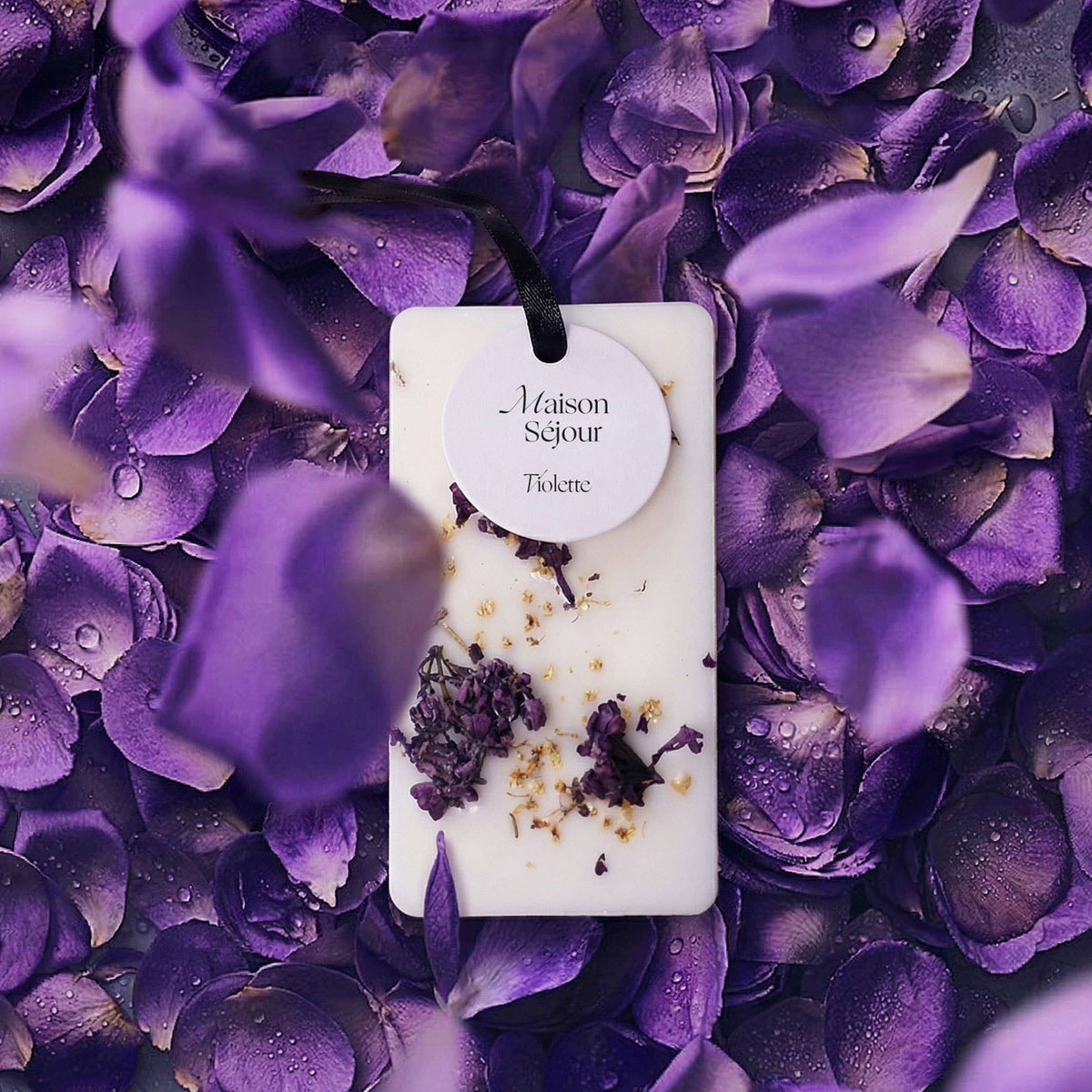 Carte florale parfumée - Violette
