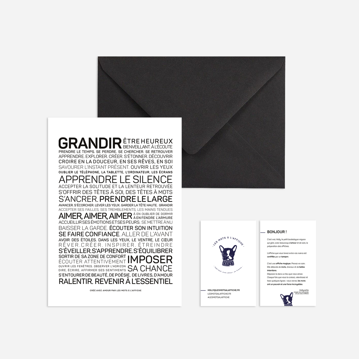 Carte Affiche - Grandir (A6 10.5 x 14.8 mm)
