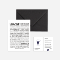 Carte Affiche - Grandir (A6 10.5 x 14.8 mm)
