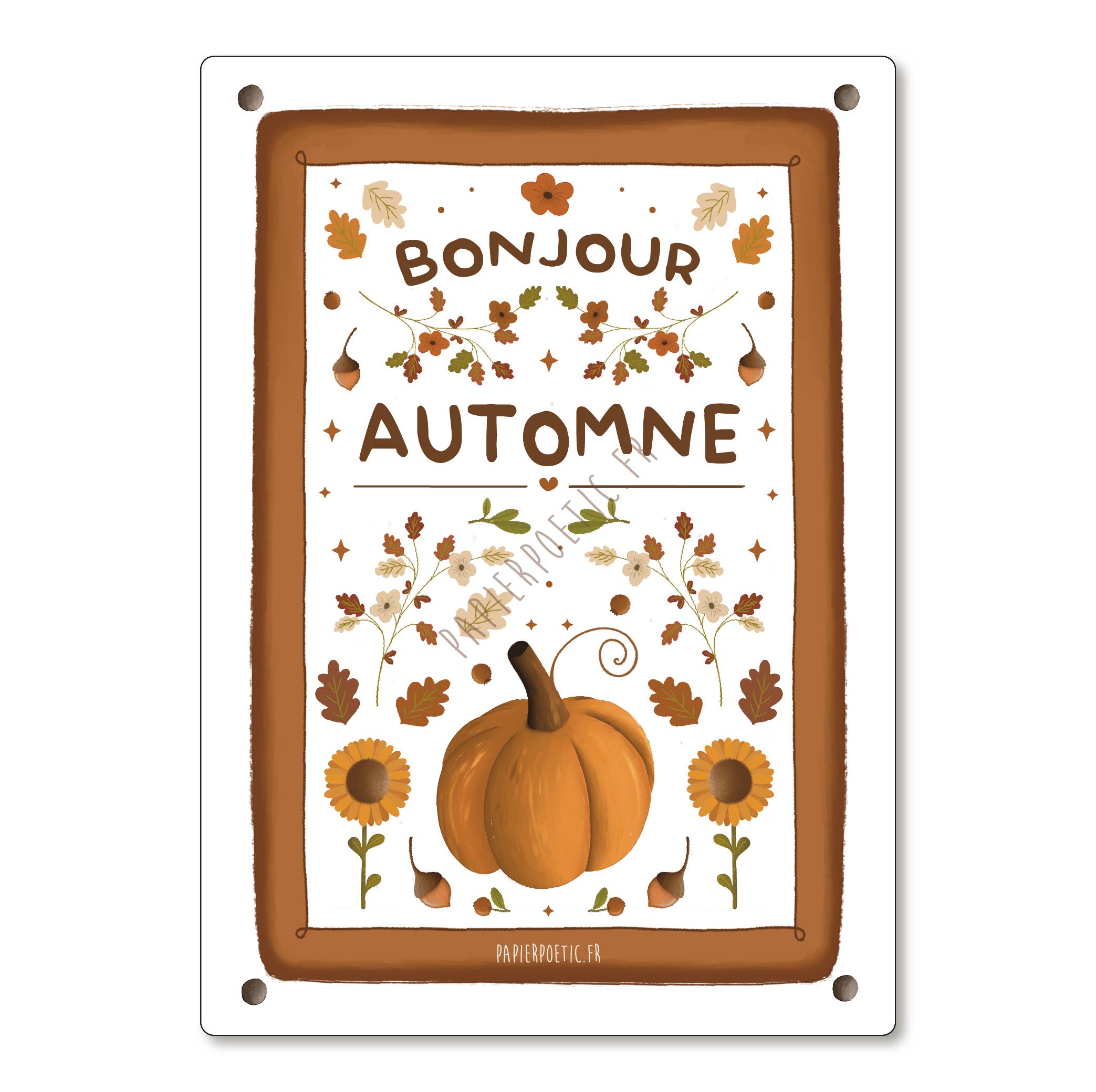 Carte postale "Bonjour automne"