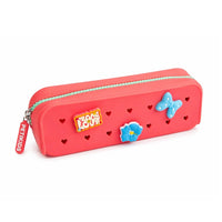 Trousses scolaire Perforée POP & CLIP - créatif - DIY: Rose Fushia