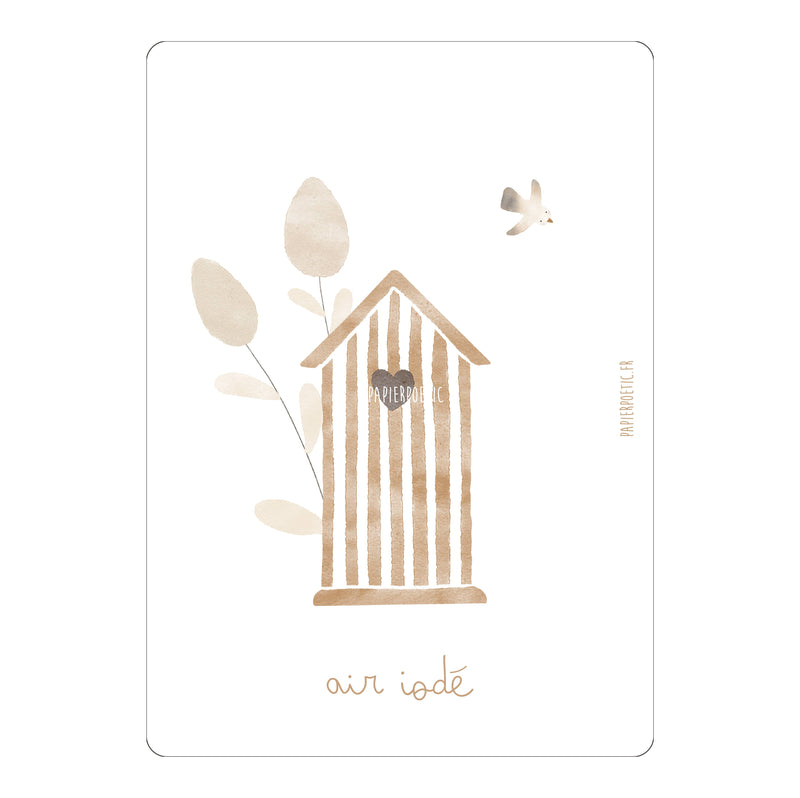 Carte "Cabane de plage"