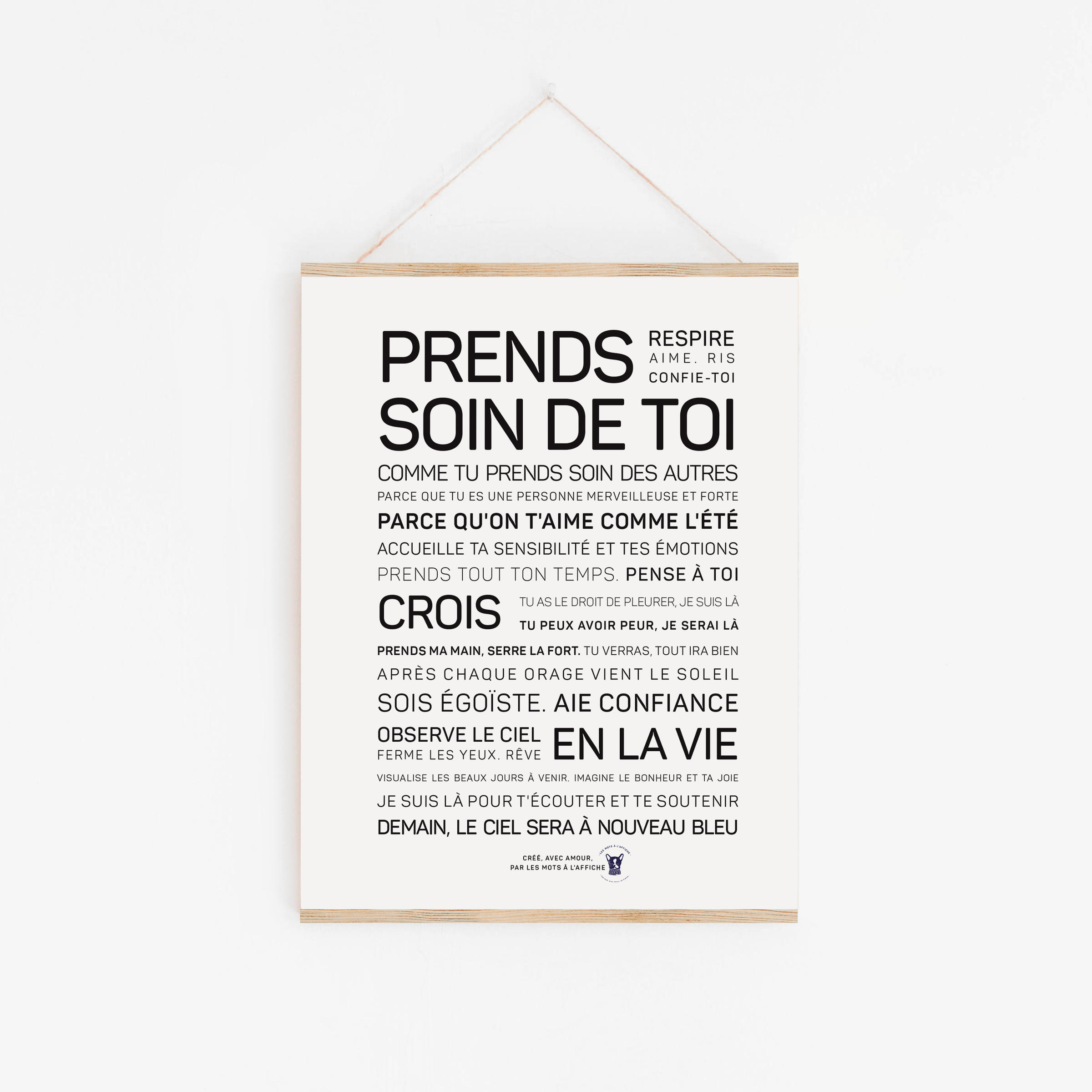 Carte Affiche - Prends soin de toi (A6 10.5 x 14.8 mm)