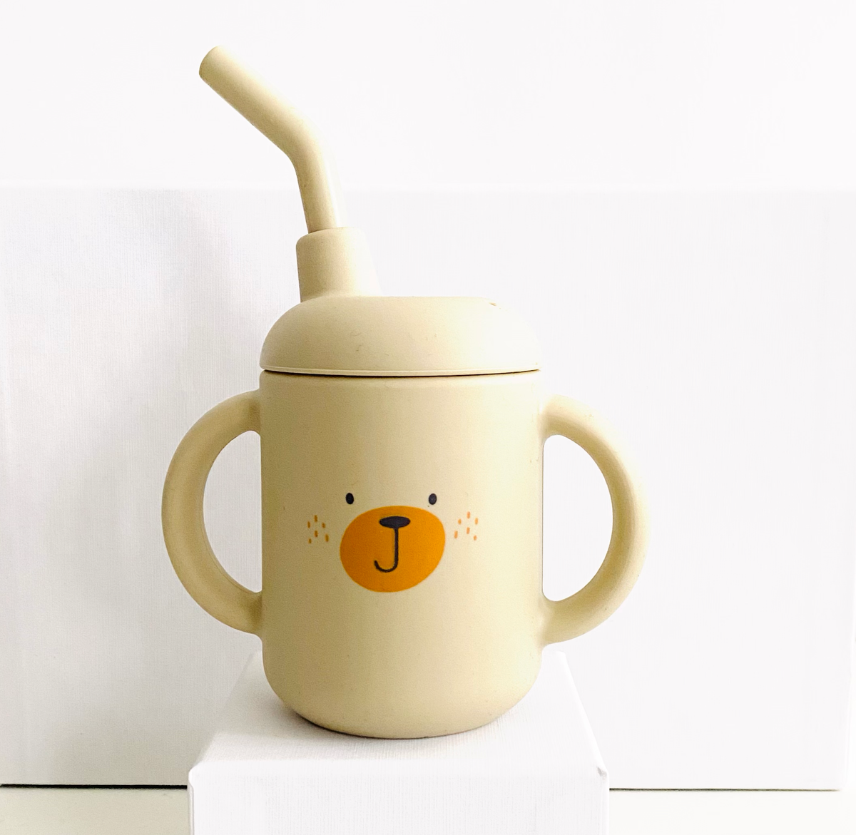 Verre à paille pour bébé et enfant: Ocre
