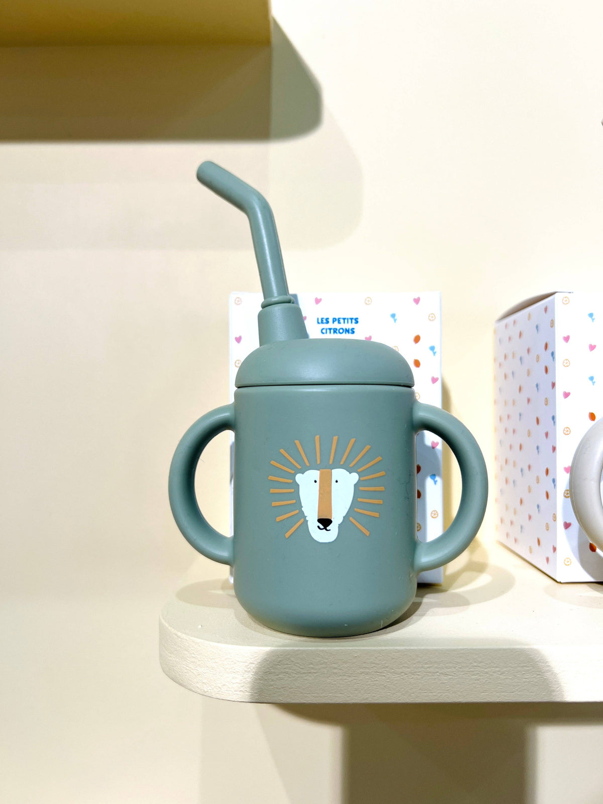 Verre à paille pour bébé et enfant: Bleu Ciel