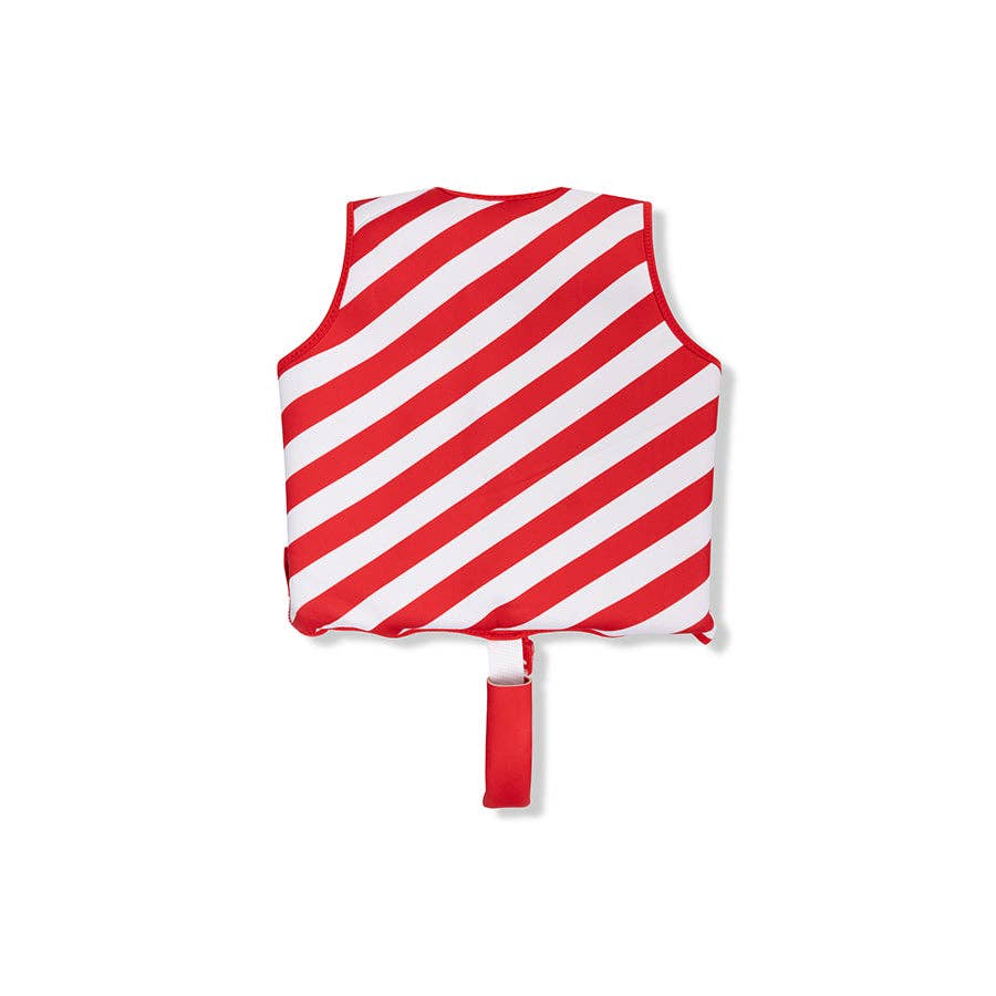 Gilet de natation - Rouge/Blanc - Crabby: 3/6 Ans