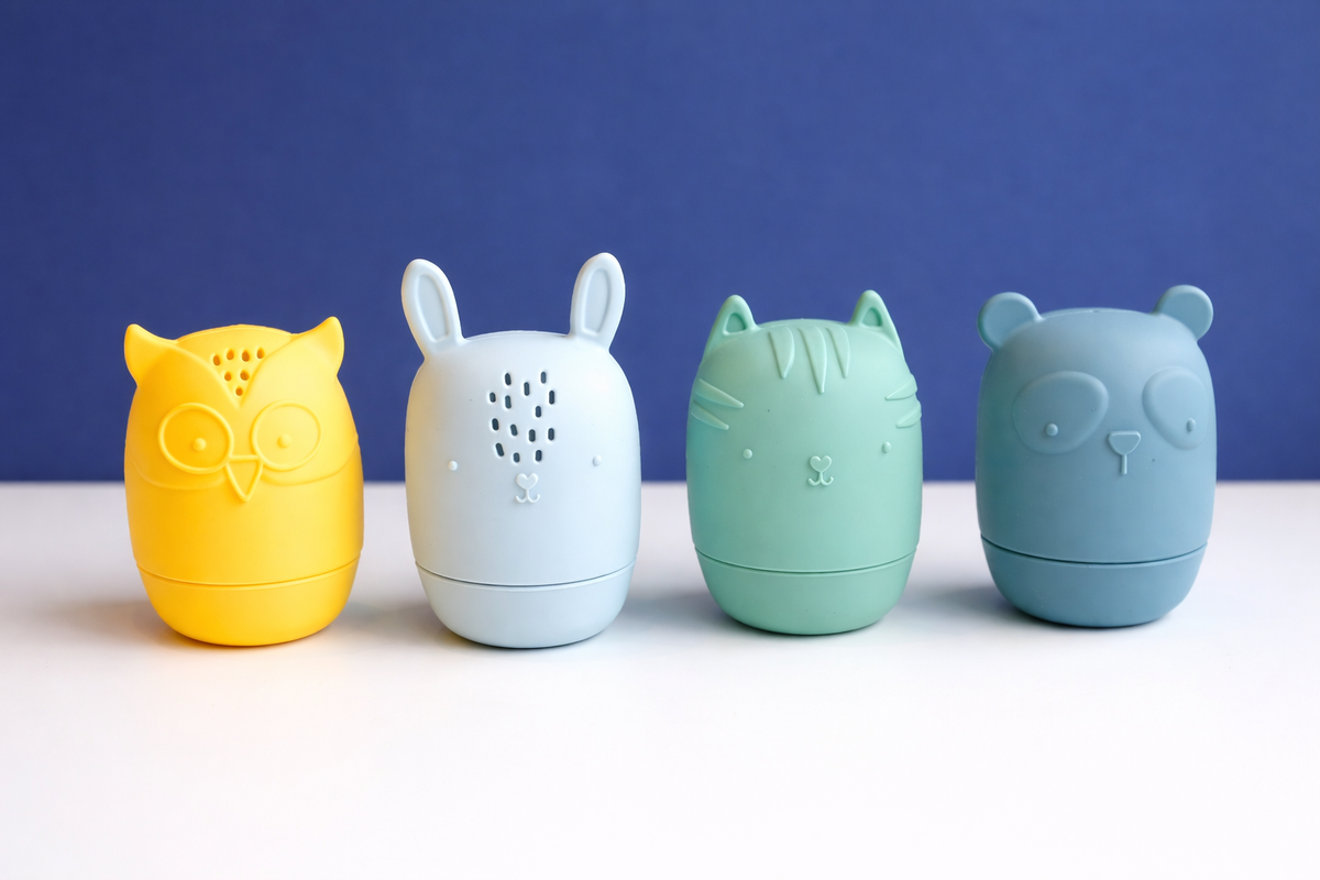 Jouets de Bain en silicone : Aspergeurs de bain 