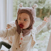 Cagoule velours parme: T1 : 2 - 4 ans