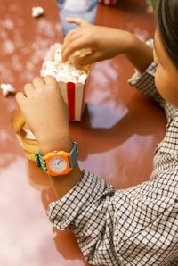 Circus - Montre en denim et vert