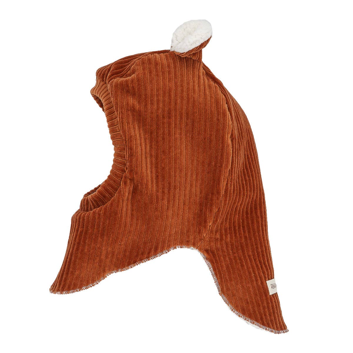 Cagoule velours paprika: T0: 9 - 18 mois