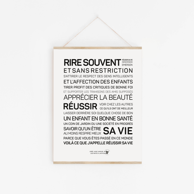 Affiche Rire souvent: MINI A6 10.5 x 14.8 mm
