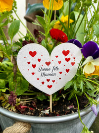 Pic coeur à composition florale fête des mères 