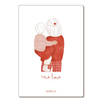 Carte Postale / Card "True love"