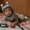 Cagoule velours kaki: T1 : 2 - 4 ans