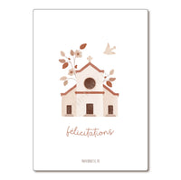 Carte Postale / Card "Félicitations église"