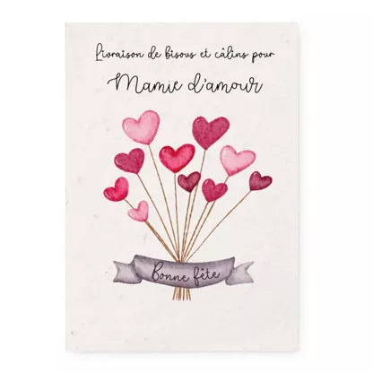 A5 - Carte à planter - Mamie