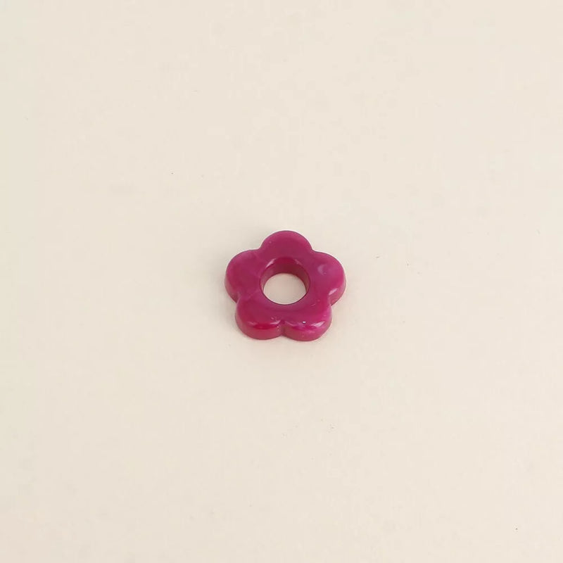 Perle de fleur en acétate 20mm