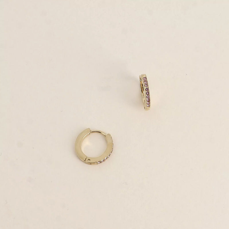 Créoles - oxydes de zirconium doré