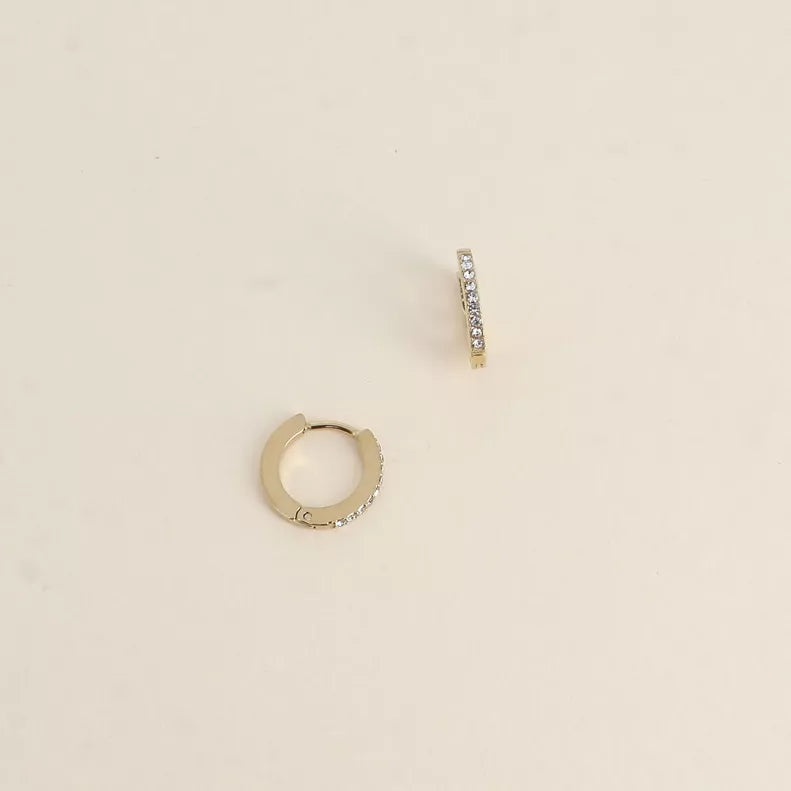 Créoles - oxydes de zirconium doré