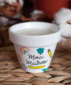 Bougie dans un pot en terre cuite - Maitresse