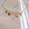 Collier à breloques « Coeurs »