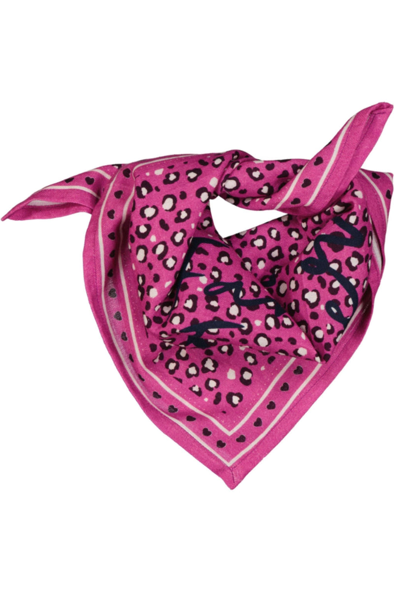 Foulard Jade ##2799BH Léopard fond rose: Imprimés / 100cm