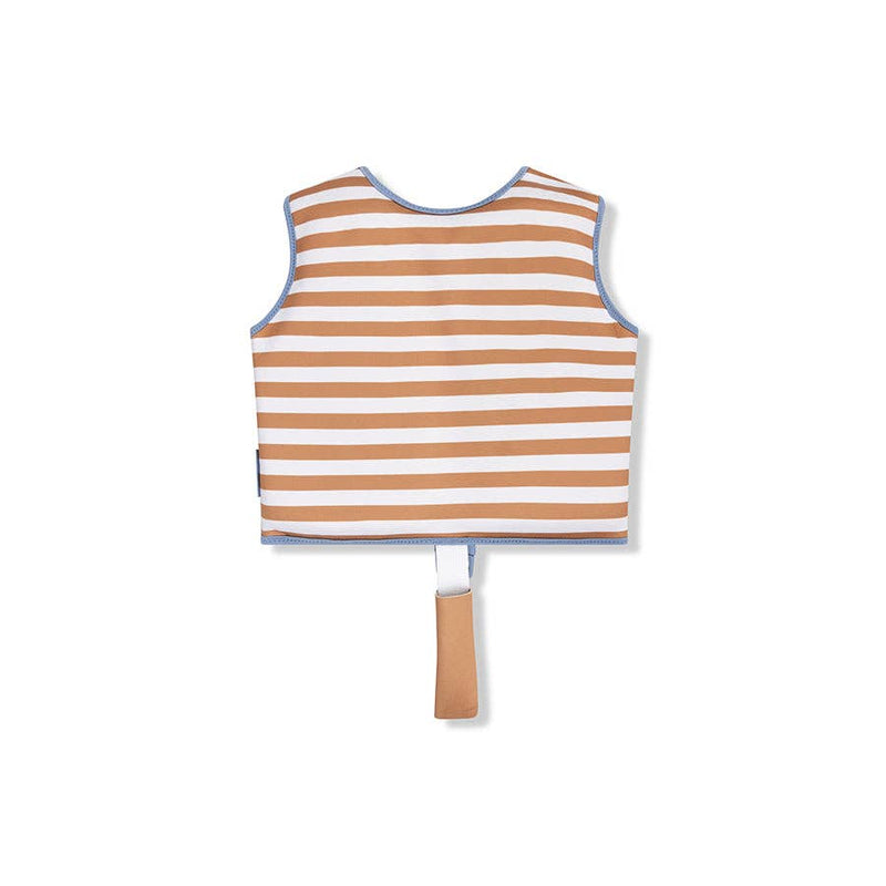 Gilet de Natation Rayé Marron/Blanc 2-3 ans