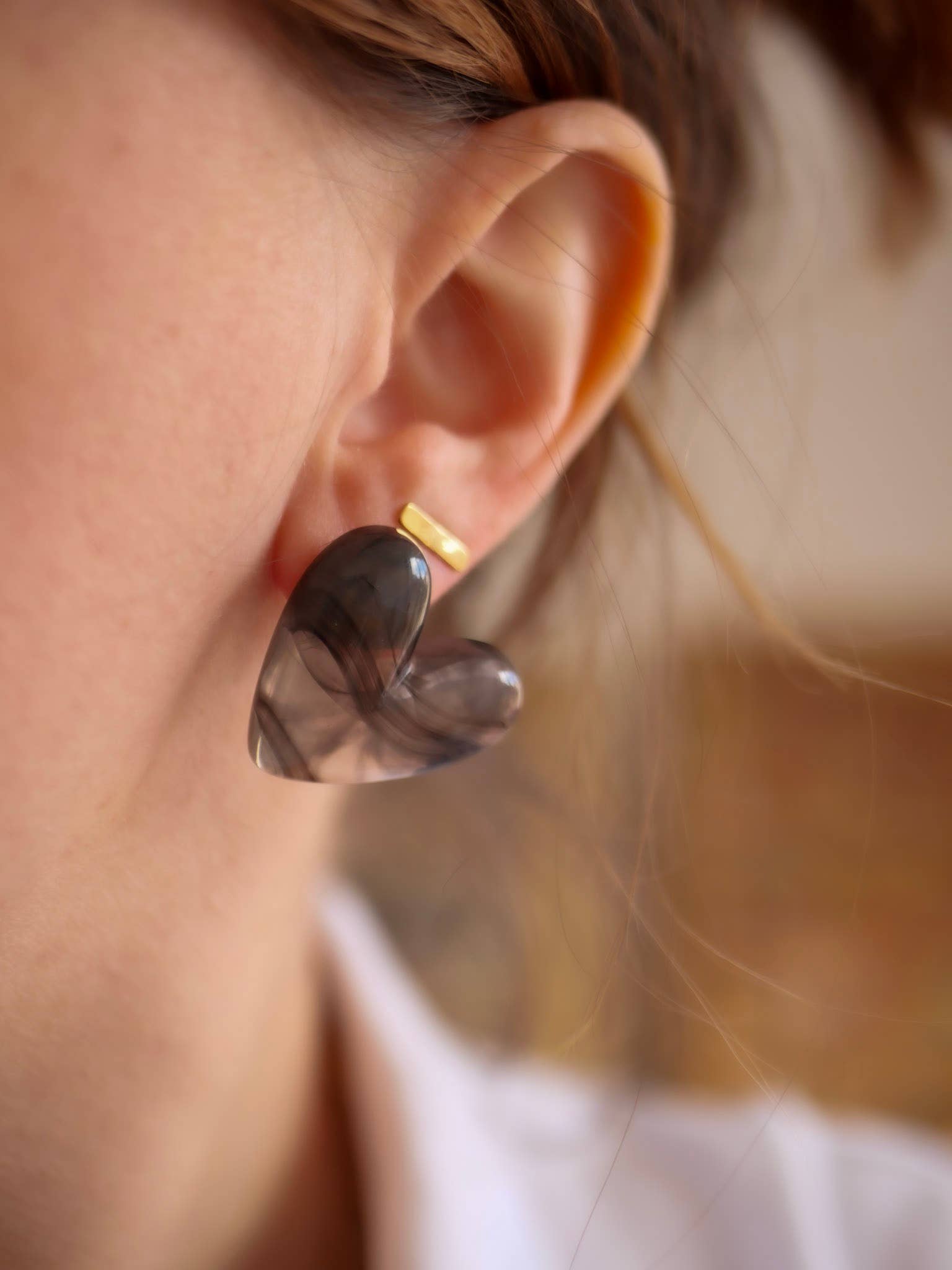 Boucles d'oreilles Cora Rouge