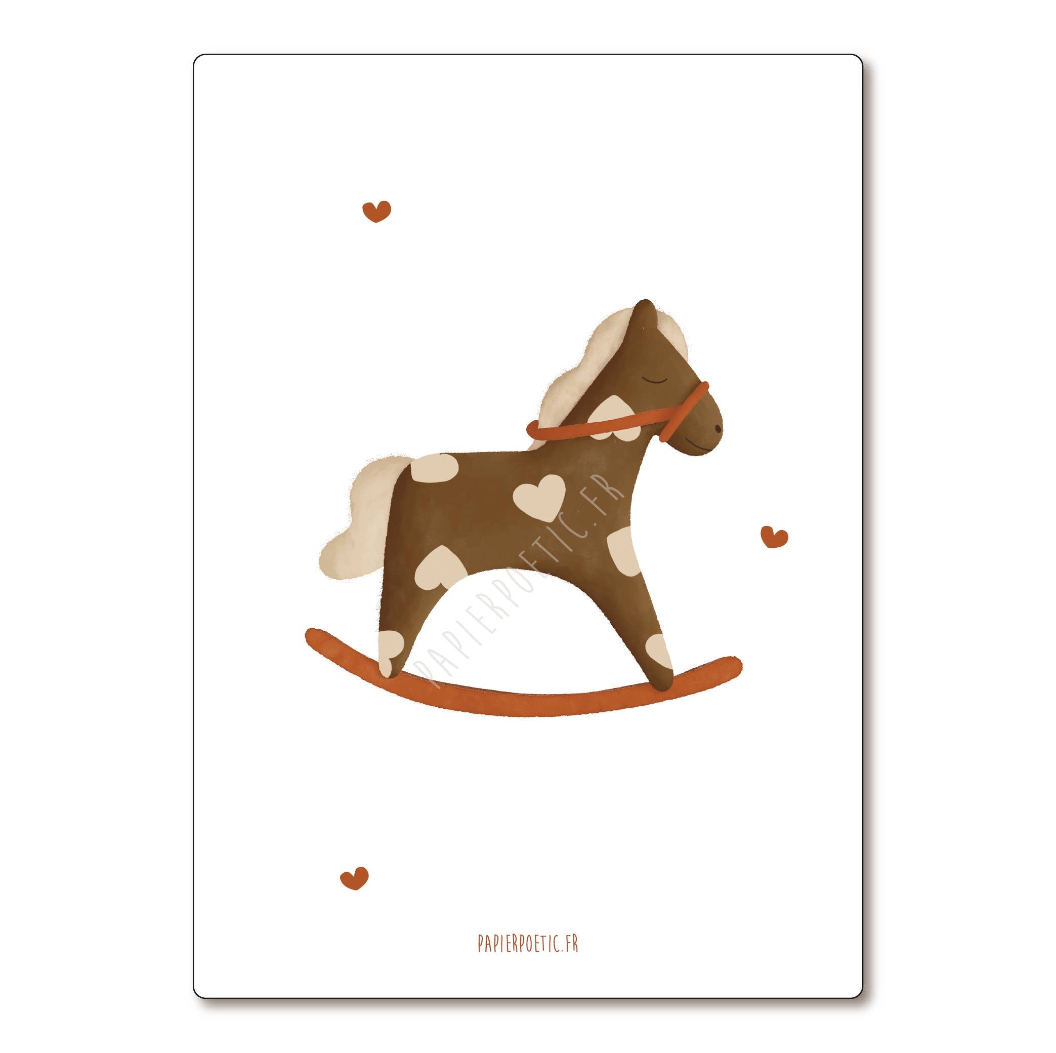 Carte Postale / Card "Cheval en bois"